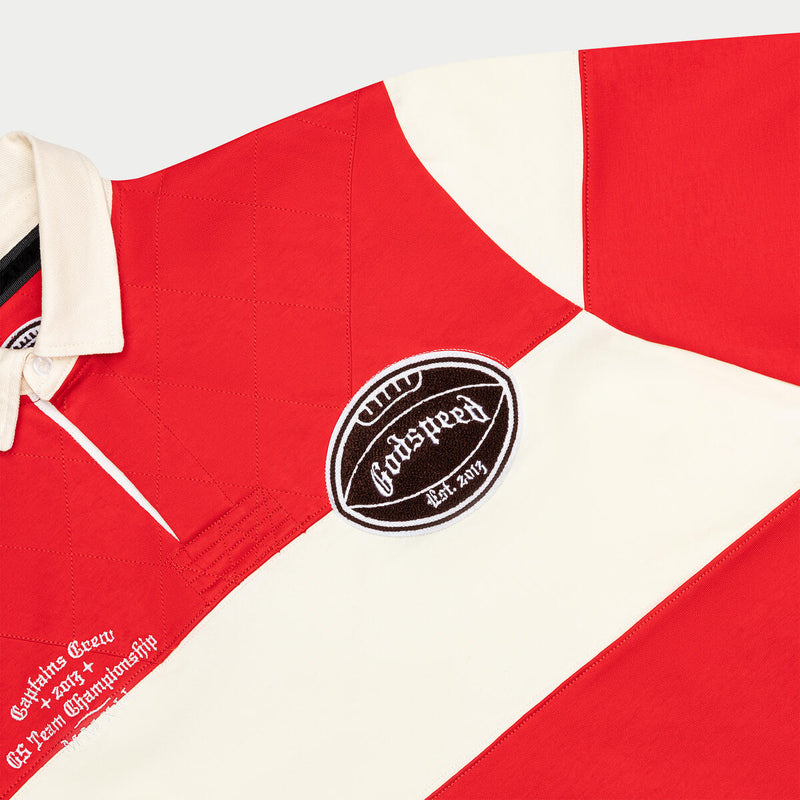 Godspeed Classic Field Rugby Shirt White/Red