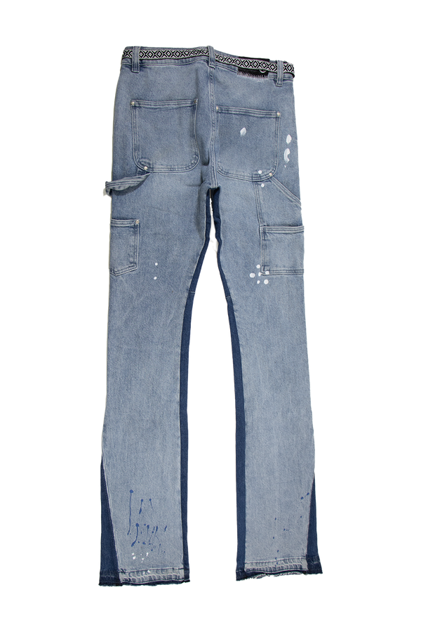 LIFTED ANCHORS VENUS STACKED DENIM LASP24-29 BLUE WASH