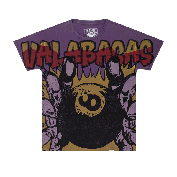 VALABASAS 8BALL VINTAGE TEE VLBS90070-BBBB4 PURPLE