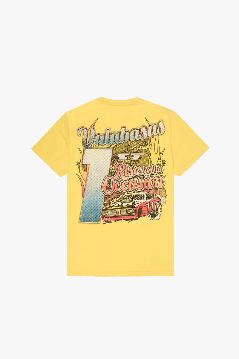 VALABASAS "CRUSH" VINTAGE LEMON YELLOW TEE (VLBS90058)