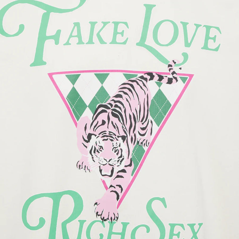 HOMME FEMME The Tiger Tee Cream/Green (SPRING23140-1)