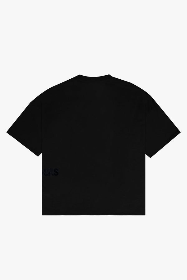 VALABASAS "BASIC" VINTAGE BLACK OVERSIZED TEE (VLBS-TS-006)