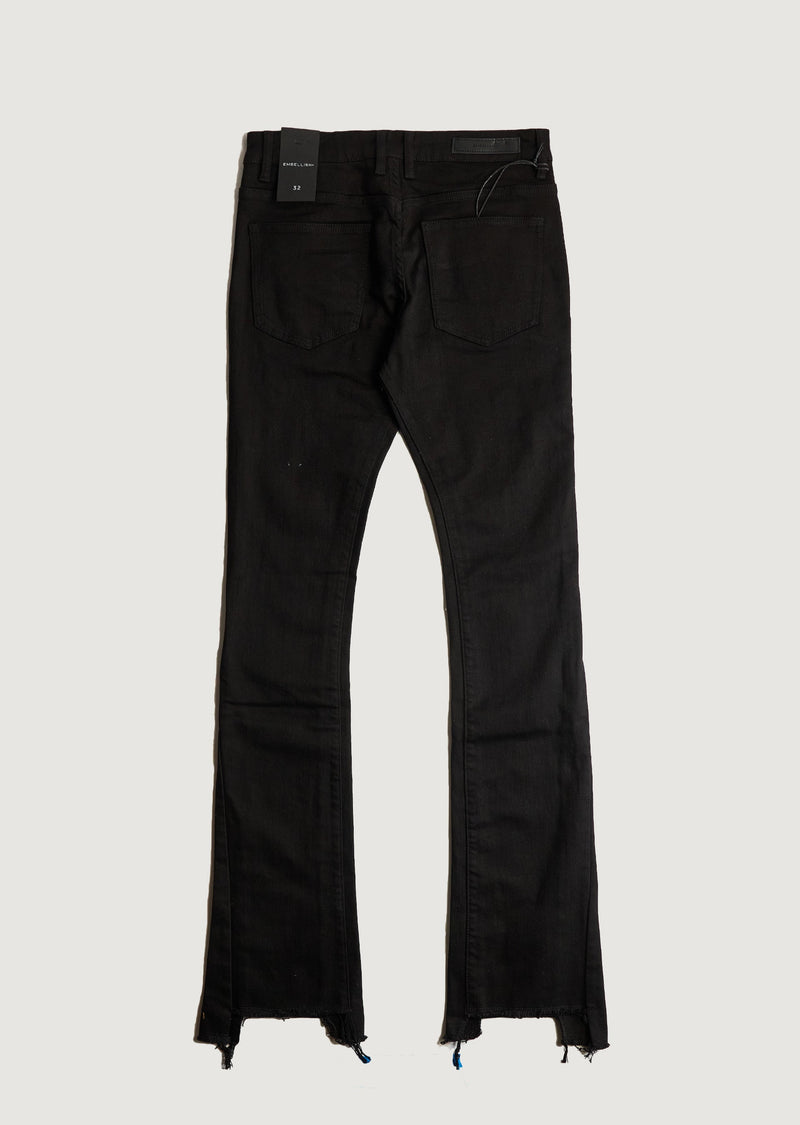 Black Flare Denim Jeans 