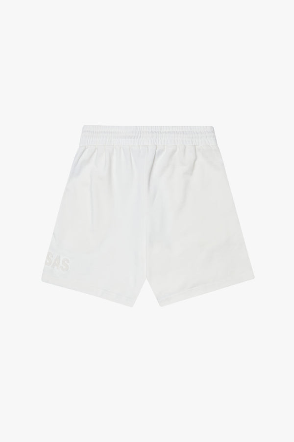 VALABASAS "BLOOM" VINTAGE WHITE WOVEN SHORTS (VLBS110820234)