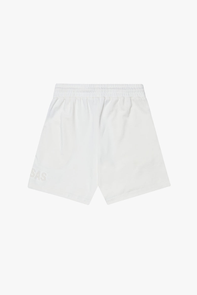 VALABASAS "BLOOM" VINTAGE WHITE WOVEN SHORTS (VLBS110820234)