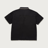 HTG BLANKET STITCH WOVEN SHIRT BLACK (HTG240230)