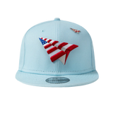 PAPER PLANES American Dream Crown 9FIFTY SNAPBACK HAT 101189 Powder Blue