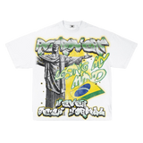 RETROVERT  BRAZIL T-SHIRT Green/White