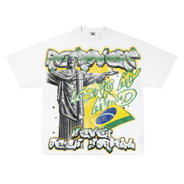 RETROVERT  BRAZIL T-SHIRT Green/White