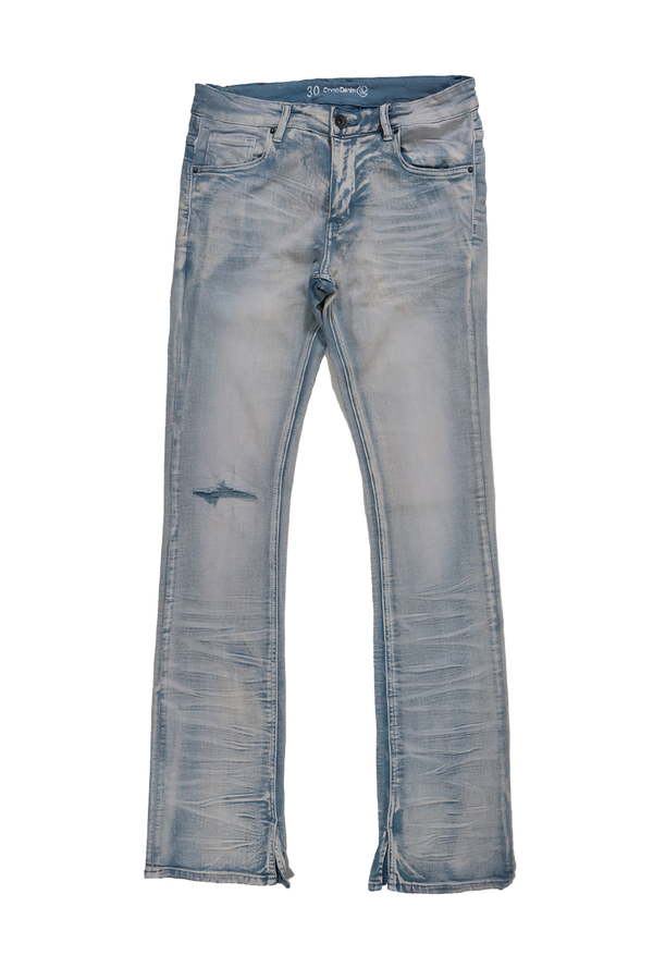 Edwin Mens Cosmos Pant Jeans Trousers Blue Mid Marble Washed