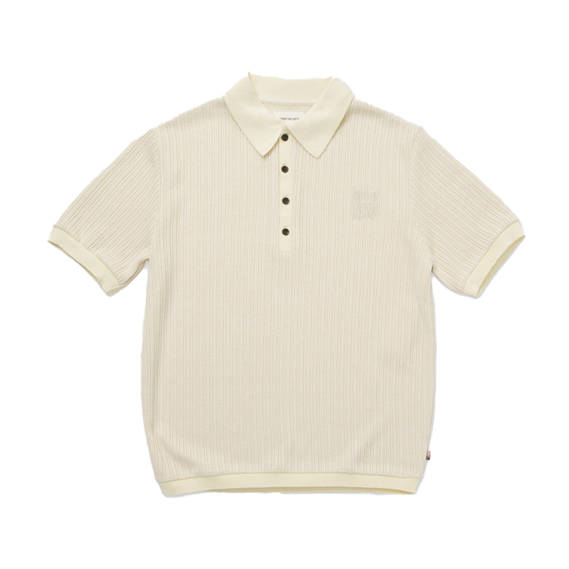 HTG KNIT POLO SHIRT  Bone (HTG240249)