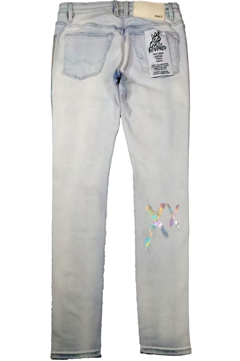 Cult of Individuality Punk Super Skinny Belted Stretch 623A3-SS1A