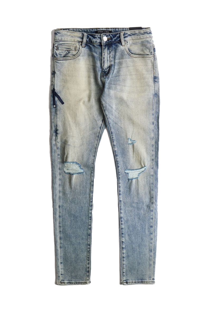 DAVID STANDARD SKINNY JEAN EMBSUM24-005 Acid Sand Wash