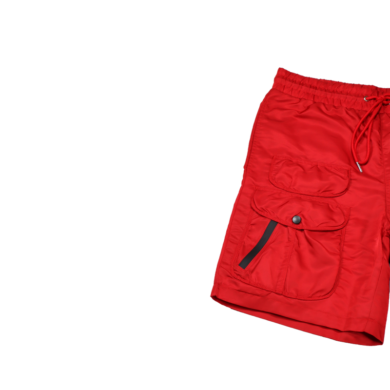 EPTM Double Cargo Shorts Red EP11098