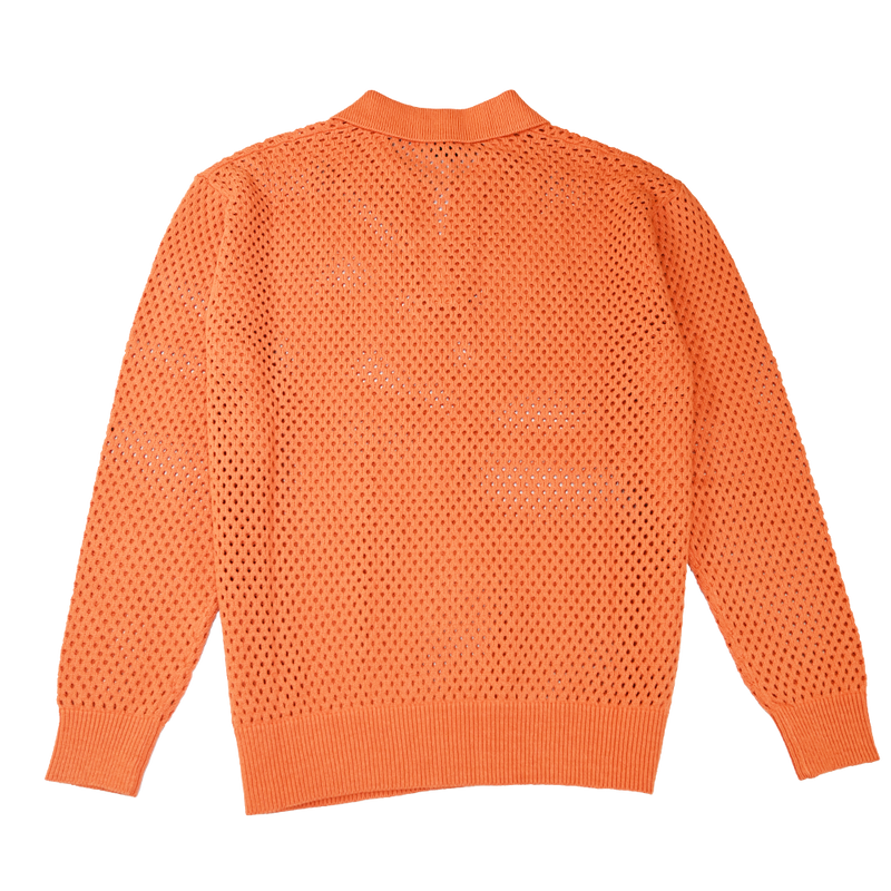 EMBELLISH Francis Knit Polo EMBFall123-018 Burnt Orange