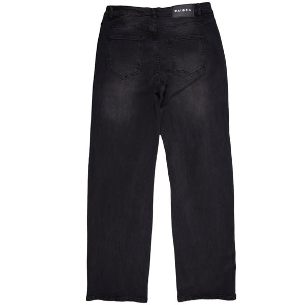 Waimea Jeans  BAGGY CARGO W/ RIP & REPAIR (M8161D-BK)