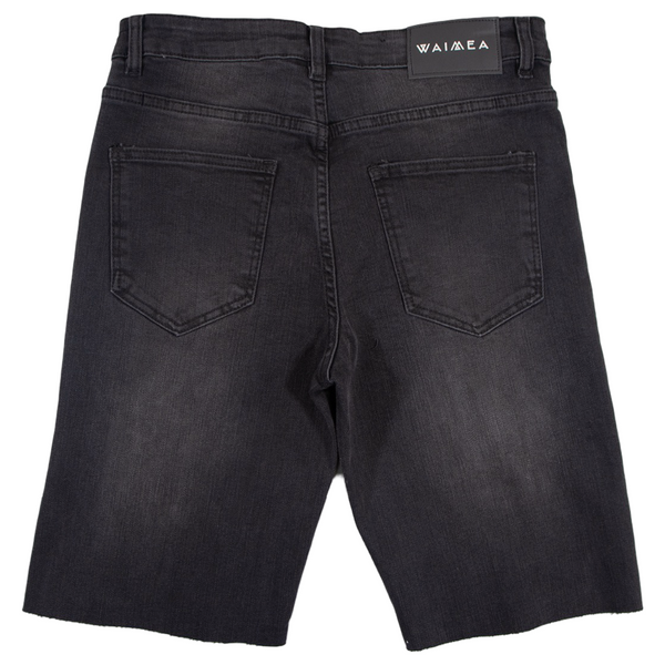 Waimea Jeans  BAGGY CARGO W/ RIP & REPAIR Shorts (M8161D-BK)