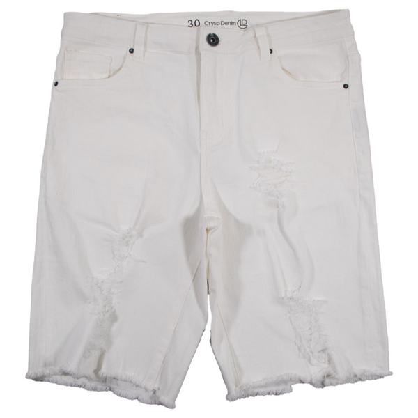 CRYSP DENIM CRYSPSUM24-038 Atlantic SHORTS WHITE
