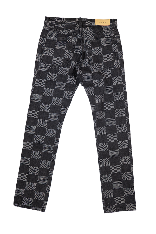 MNML D528 Checkered Denim - Black