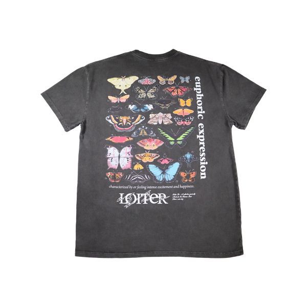 Loiter Euphoria Ultra Premium Vintage T-Shirt Black Wash (02044516B295S)