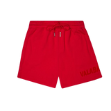 VALABASAS "BLOOM" VINTAGE RED WOVEN SHORTS(vlbs110820234)