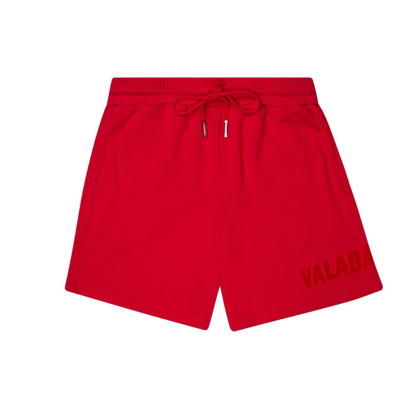 VALABASAS "BLOOM" VINTAGE RED WOVEN SHORTS(vlbs110820234)