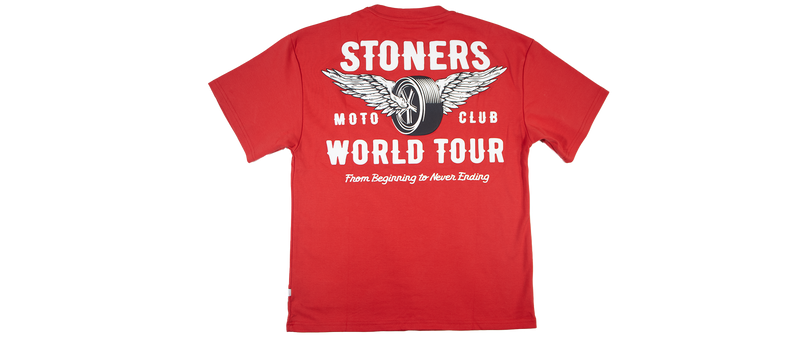 Stoners Vintage Jeans  MOTOR TOUR T-Shirt TS-202406 RED