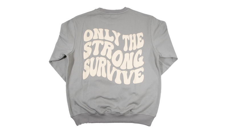 BANDITS ONLY THE STRONG SURVIVE CREWNECK (H4426-STONE)