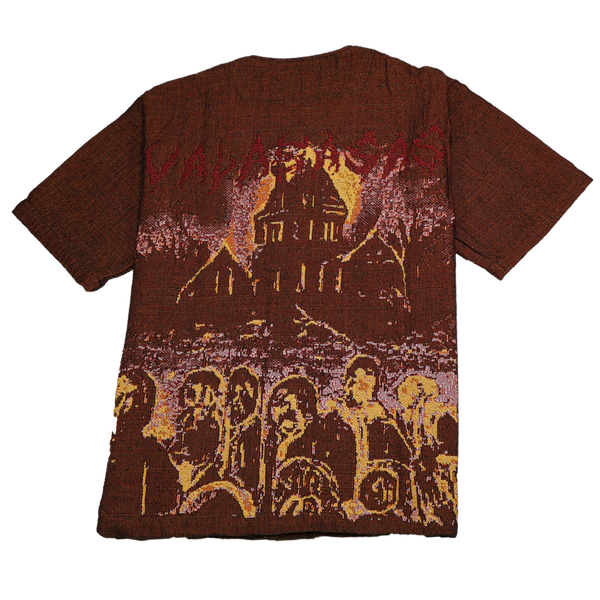 VALABASAS Ghost Hand Tapestry Shirt VLBS0022302 BROWN