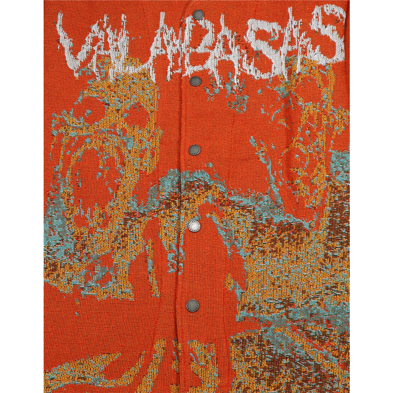 VALABASAS Ghost Hand Tapestry Shirt VLBS0022302 ORANGE