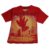 VALABASAS Ghost Hand Tapestry Shirt VLBS0022302 Red