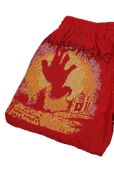 VALABASAS Ghost Hand Tapestry  Shorts VLBS022304 RED