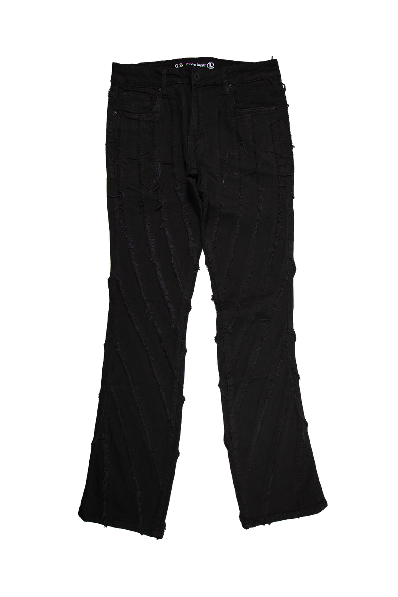 Crysp Arch Flare Denim (Black) CRYSPR242-004