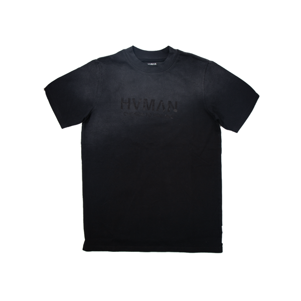 HVMAN BASIC LOGO TEE BLACK 324A1-TT15C