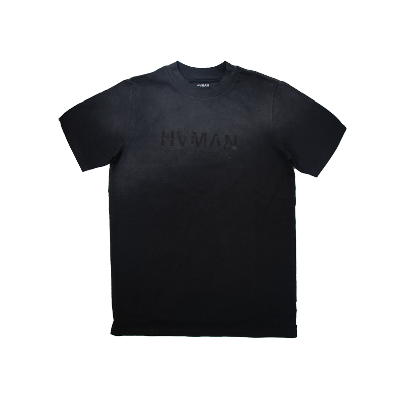 HVMAN BASIC LOGO TEE BLACK 324A1-TT15C