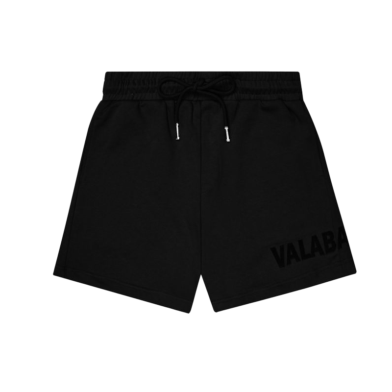 VALABASAS "BLOOM" VINTAGE BLACK WOVEN SHORTS