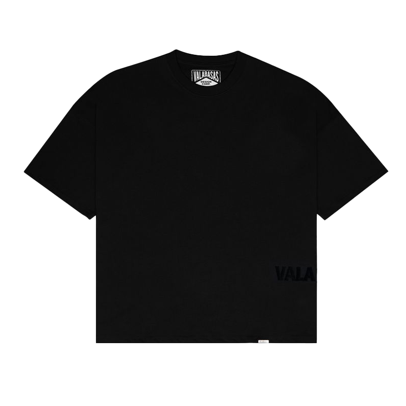 VALABASAS "BASIC" VINTAGE BLACK OVERSIZED TEE (VLBS-TS-006)