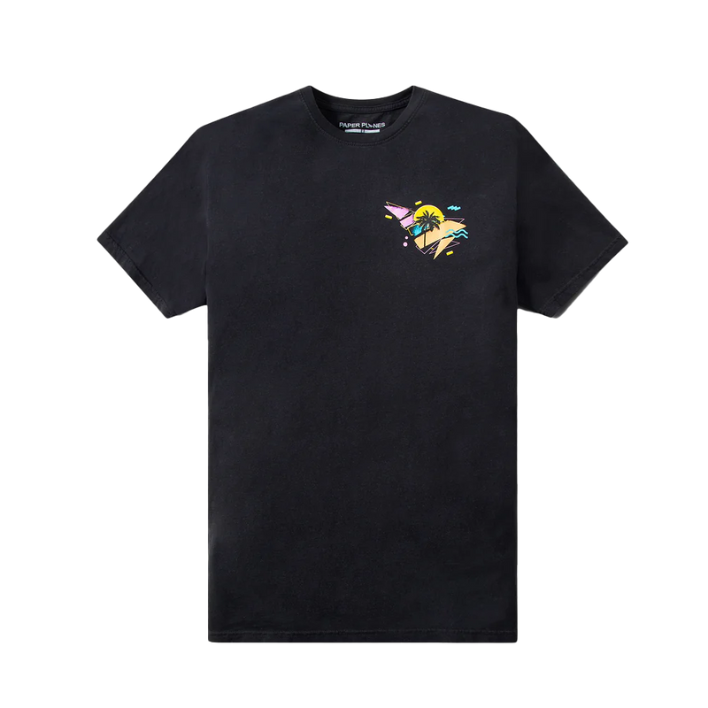 PAPER PLANES Flag Tee 200249 Black
