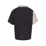 HOMME FEMME Hologram Striped Shirt SPRING23118-2 Black/Green