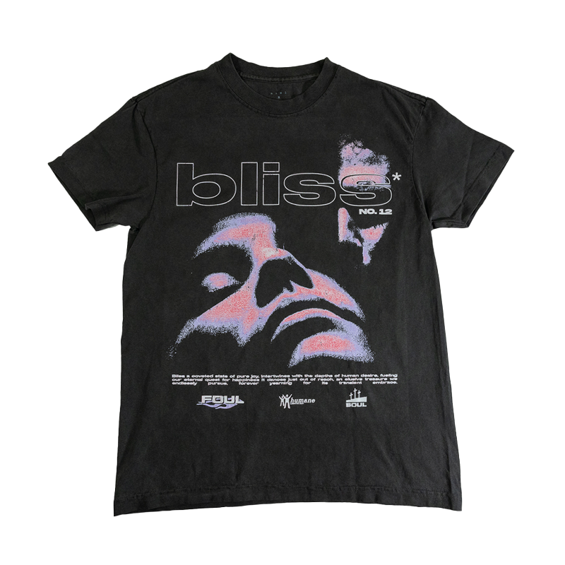 MNML BLISS TEE M2023T275WBK WASHED BLACK