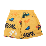 Almost Someday Bloom Mesh Shorts Yellow c6-26