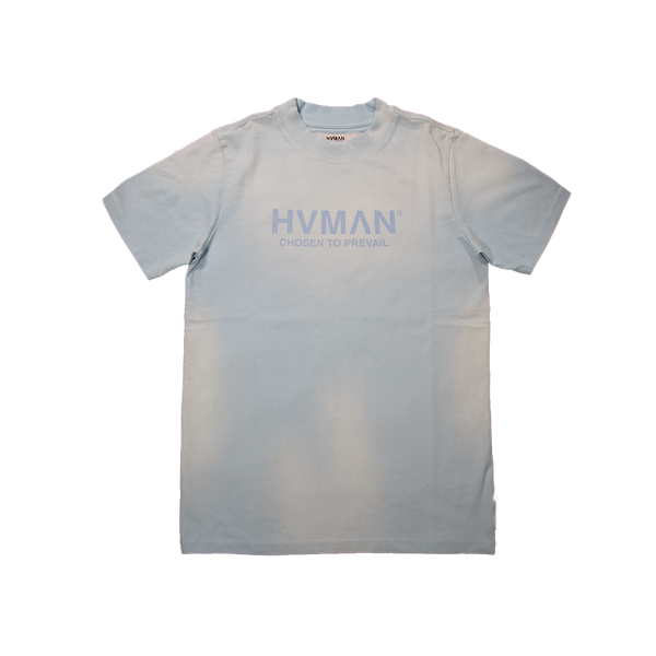 HVMAN BASIC LOGO TEE SKY 324A4-TT15B