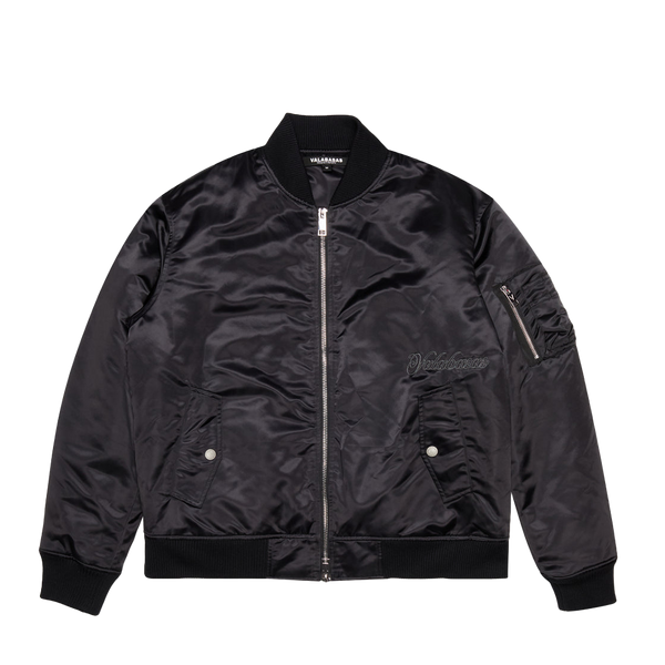 Valabasas "FIRST CLASS" BLACK BOMBER JACKET (VLBS-VJK6-1001)