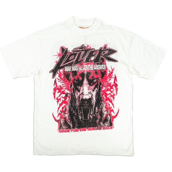 LOITER DOG TAG OVERSIZED TEE 020481910007S OFF WHITE