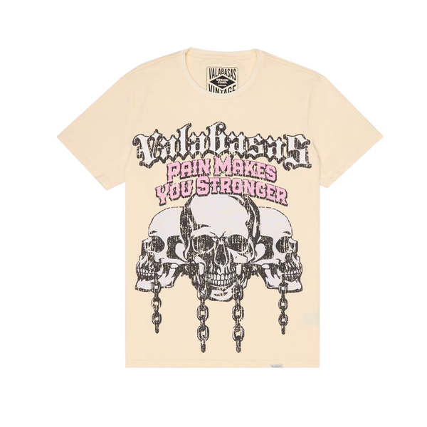 VALABASAS "GLASS STONES" VINTAGE CREAM TEE (VLBS91022)