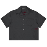 VALABASAS TOUR CROP BUTTON DOWN VLBS-BD-001 GREY/GREEN