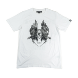 CULT OF INDIVIDUALITY SHORT SLEEVE CREW NECK TEE 26/1'S "RAVEN" (623B10-K108A) WHITE