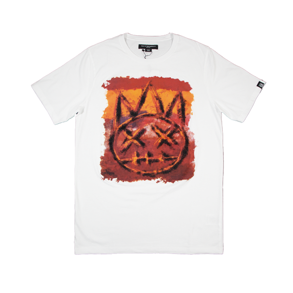 CULT OF INDIVIDUALITY SHORT SLEEVE CREW NECK TEE "MOSS" (624A3-K36A) WHITE