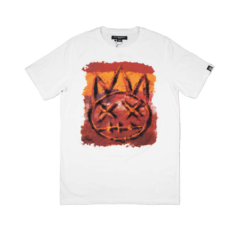 CULT OF INDIVIDUALITY SHORT SLEEVE CREW NECK TEE "MOSS" (624A3-K36A) WHITE