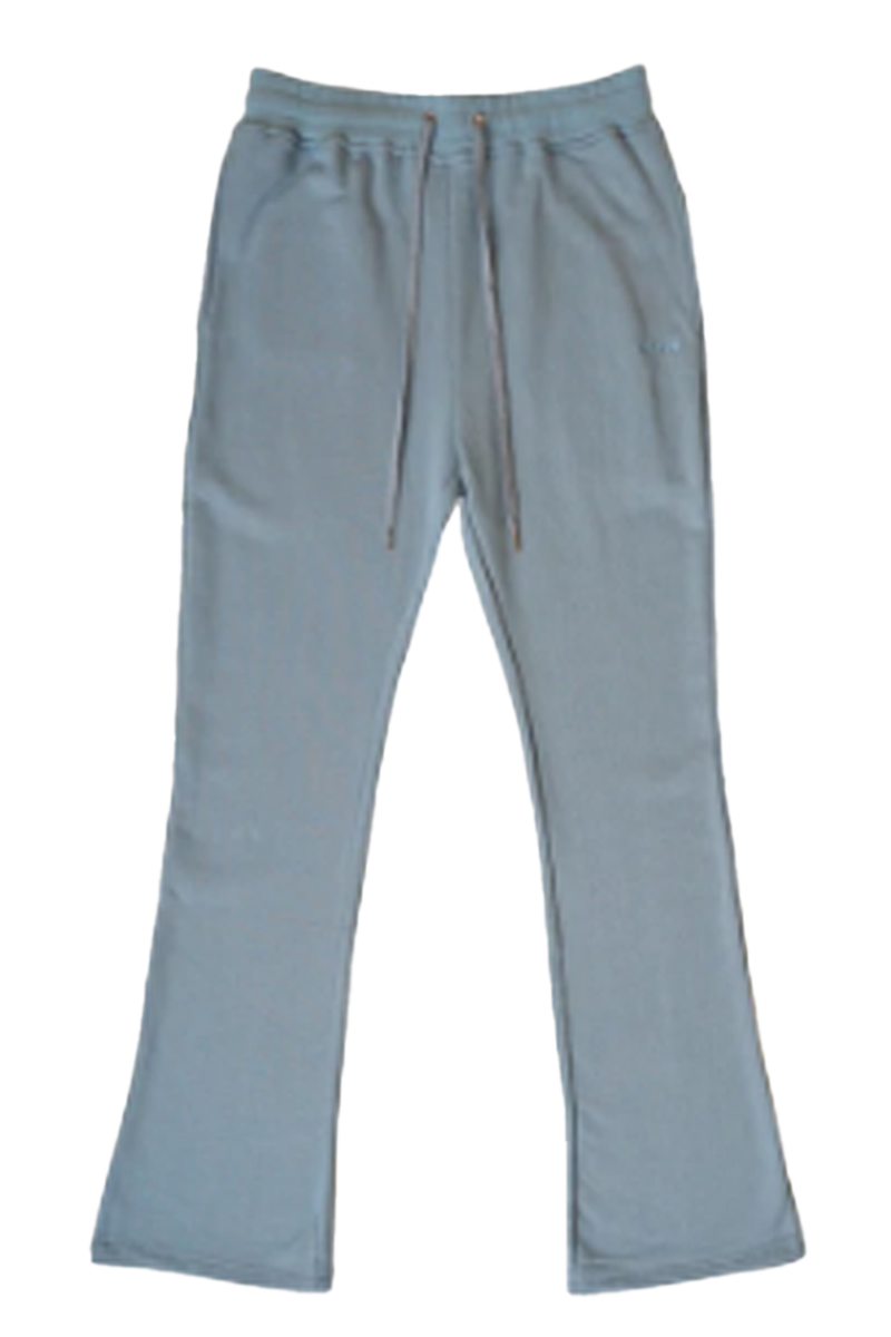 EPTM Mens French Terry Flare Pants EP10430-HEATHER GREY